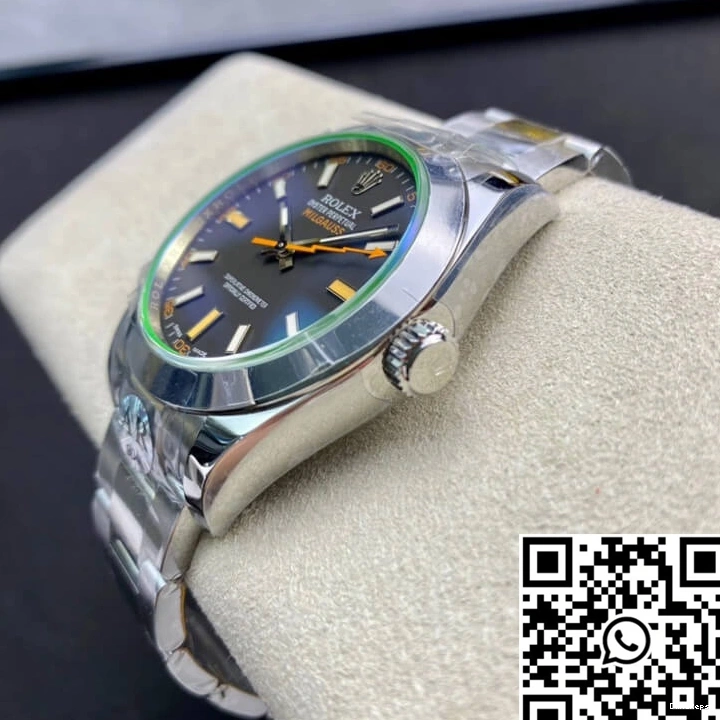 116400GV Dial Rolex Factory AR Black Milgauss 0510
